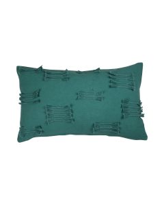 Uneven Ruffle Cushion blue 30x50cm 