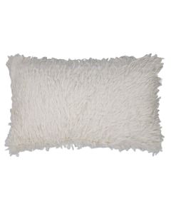 Feather coussin blanc casse 30x50cm