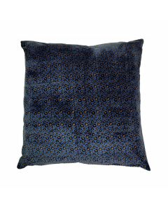 Leopard coussin bleu 60x60cm 