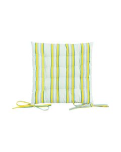 Multi Stripe coussin de chaise vert 40x40cm+5cm 