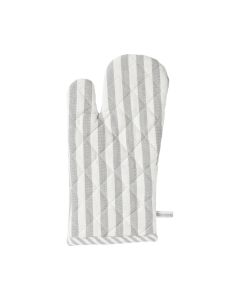 Medium Fine Stripe Ofenhandschuh Hell Grau 18x33cm 