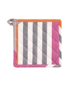 Stripes Print Mauve Potholder rust 20x20cm 