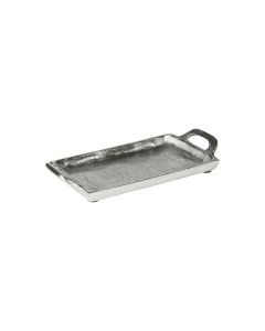 serving tray silver look 21x11cm