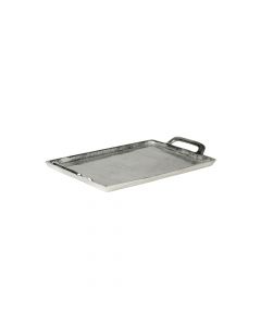 serving tray silver look 25x17cm