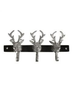 coat rack 3 deerheads 36cm