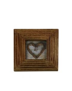 photo frame mango wood 19x19cm