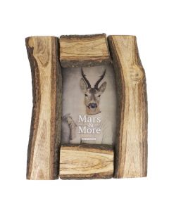 photo frame mango wood tree trunk 15x20cm