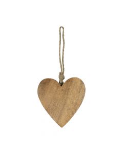 heart hanger mango rope 8cm