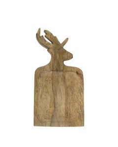 bowl/cutting board mango wood deer 35cm