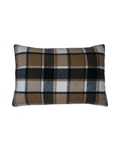 cushion checks black 40x60cm