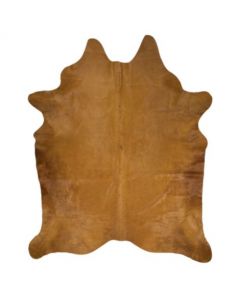 vloerkleed koe gekleurd cognac 250cm