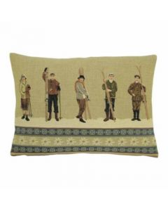 gobelin cushion antique ski 30x45cm