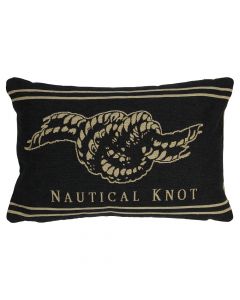 gobelin cushion anthracite nautical knot 30x45cm*