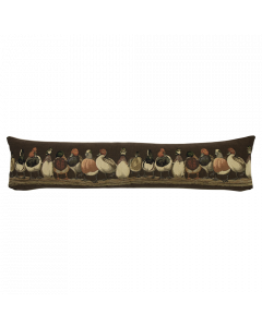 gobelin draught excluder ducks brown 20x90cm