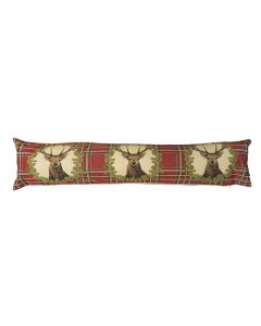 gobelin draught excluder red check deer 20x90cm