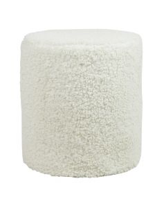 hocker teddy wollweiss rund dia 40cm