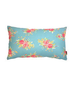 Cushion Coral Sunset 30x50 aqua/rouge