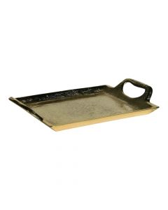 serving tray rectangle champagne gold 25cm