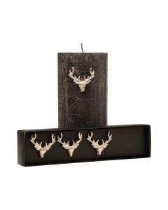 candles pin deer gold 5cm (set of 4)