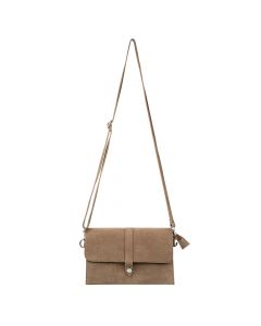 crossbody tas envelop bruin 24cm