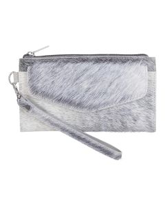 pouch cow with pocket grey 20x11cm (bos taurus taurus)