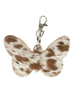 key chain butterfly brown/white (bos taurus taurus)*