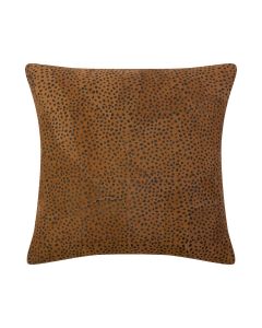 Cushion Goat suede dots brown 45x45cm (Capra Aegagrus Hircus)