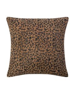 Cushion Goat suede leopard camel 45x45cm (Capra Aegagrus Hircus)