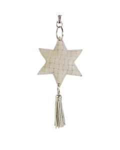 Keychain Star weave sand (bos taurus taurus)