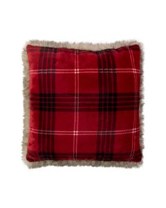 Cushion Karot faux fur Rot 50x50cm