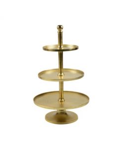 etagere rund gold 3-fach 80cm