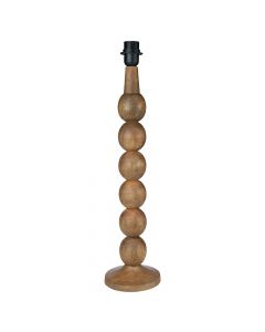 pied de lamp billes de bois de manguier 60cm