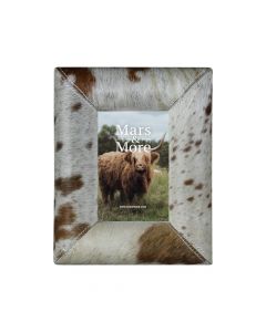 photo frame cow bulge brown/weiss 15x10cm (bos taurus taurus)