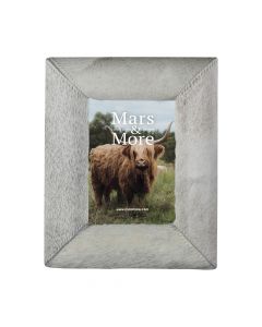 cadre photo vache renflement gris 18x13cm