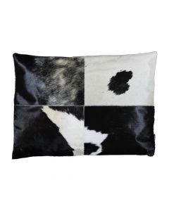 coussin point de couverture vache noir 45x60cm