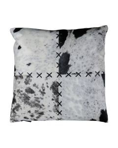 coussin point de couverture vache noir 45x45cm