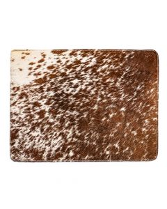 placemat cowhide rectangular brown/white 30x40cm (bos taurus taurus)