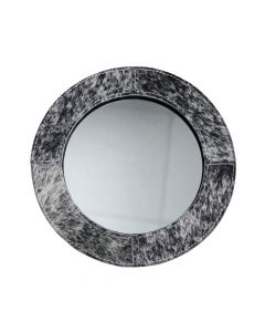 miroir vache support noir/blanc 25cm*