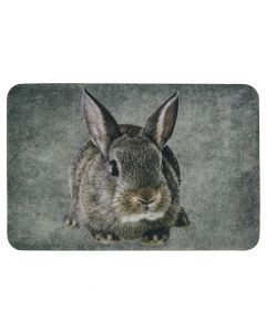 paillasson gris lapin brun 75x50cm