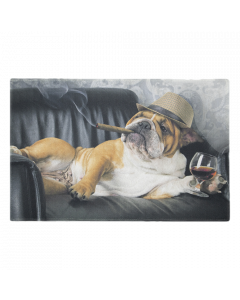 paillasson humour bulldogge anglais 75x50cm