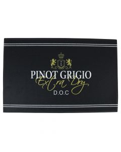 deurmat wijn pinot grigio zwart 75x50cm