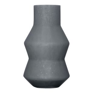 Vase Zigzag 2.0 Solid Sombre Gris h24 d14