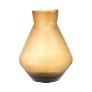 Alexandra recycle Vase ambre h25 d19 