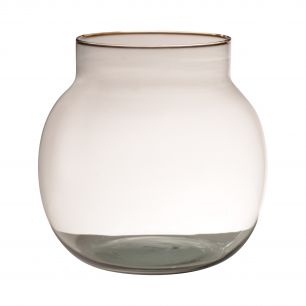  Mouthblown Recycled Ball Vase h29 d29 