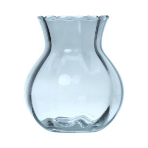 Yves Swirl Belly Vase grey h13 d11 