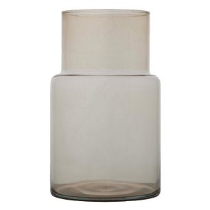 Essentials Tommy Vase Transparent beige h30 d18,5