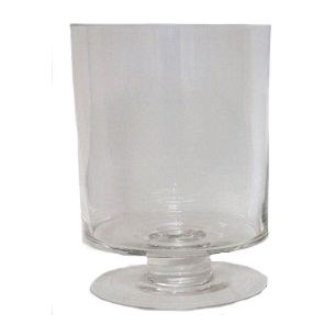 Yvonne Hurricane Vase sur pied h20 d12 