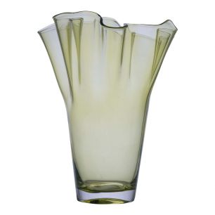 Tissue Vase transparent green h35 d24 sc  