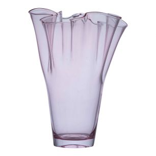 Tissue Vase transparent pink h35 d24 sc  