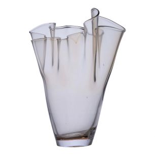 Tissue Vase transparent beige h30 d21 sc 